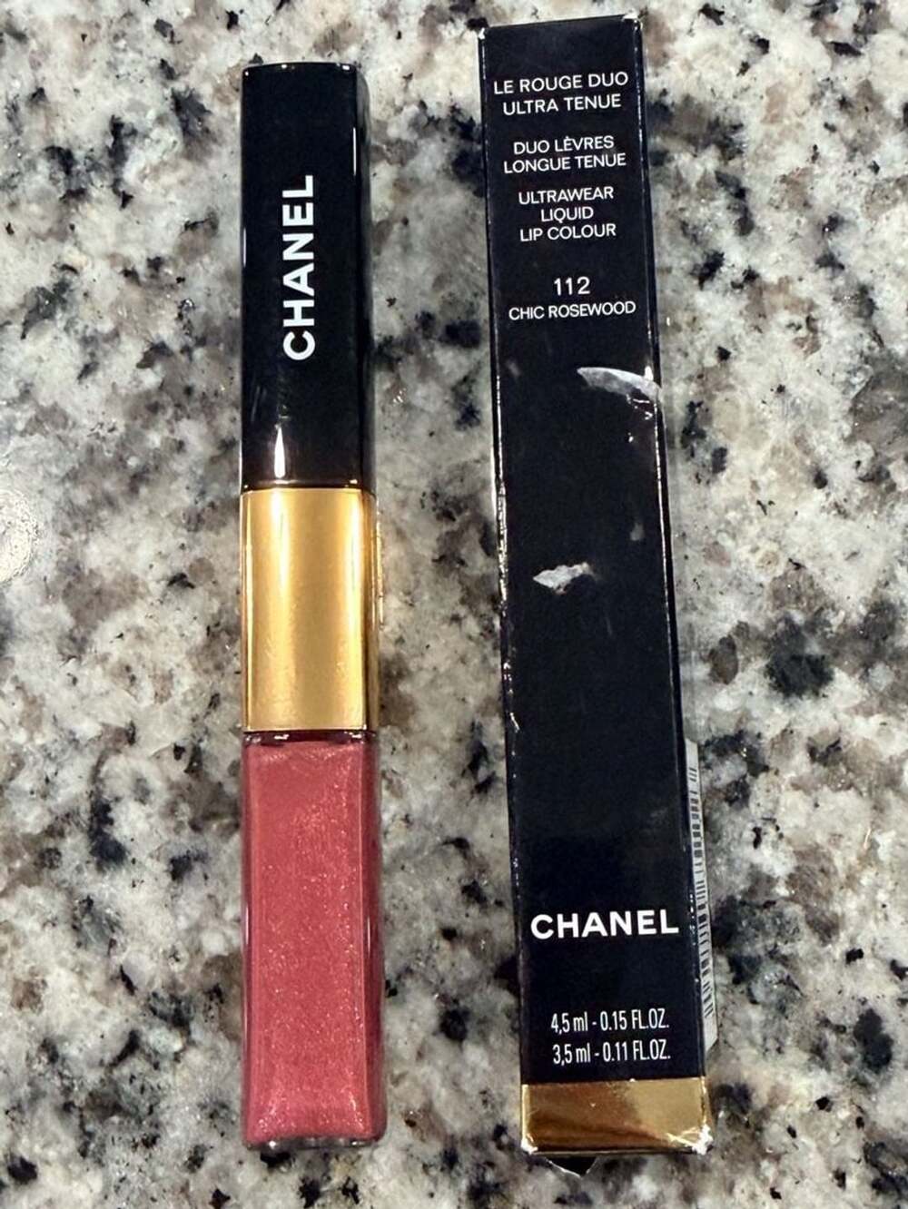 Chanel Le Rouge Duo Ultra Tenue 112 Chic Rosewood Liquid Lip Colour
